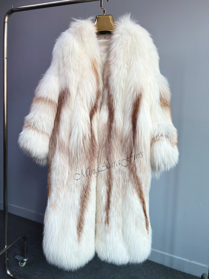 The Sun Gld Fox Fur Coat For Women G0033