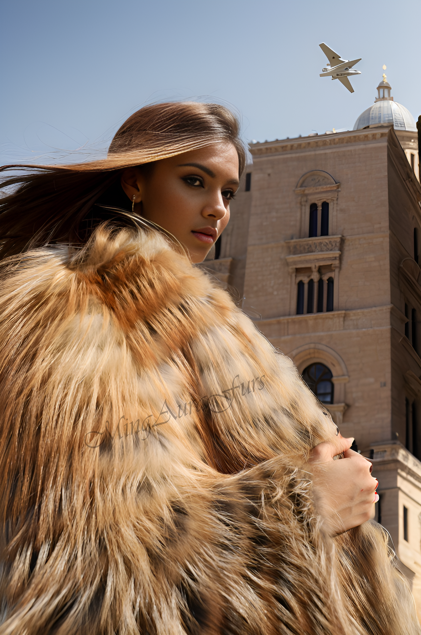 The Fire Gold Fox Fur Jacket G0031