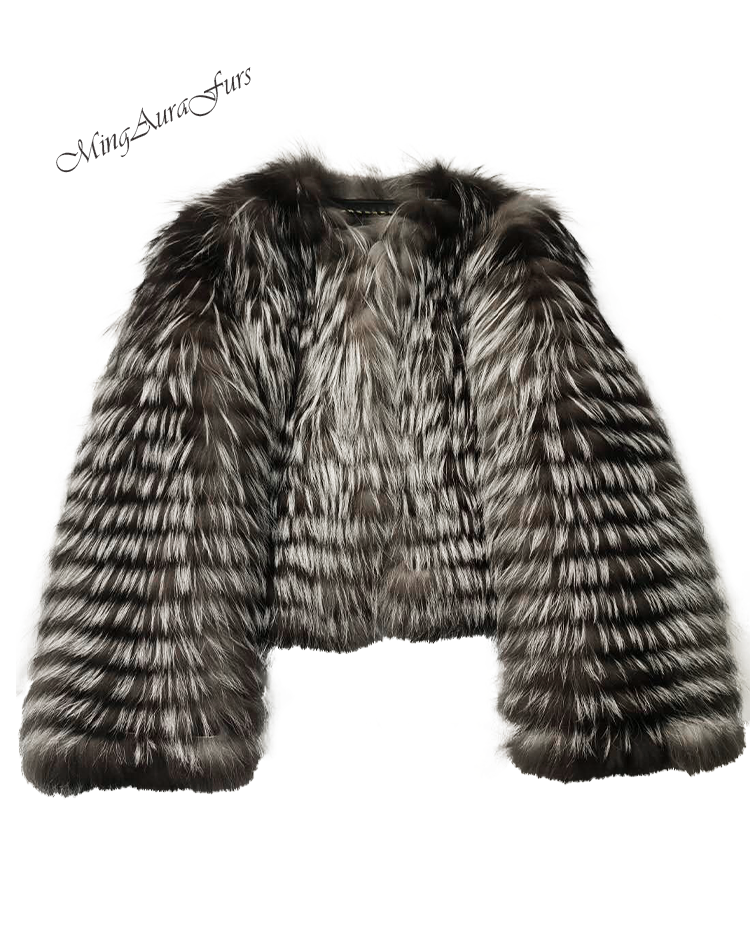 The Sliver Fox Fur Coat G0032