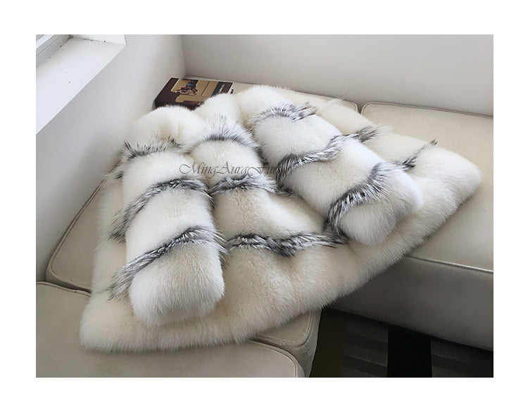 The White Fox Fur Coat For Women G0022