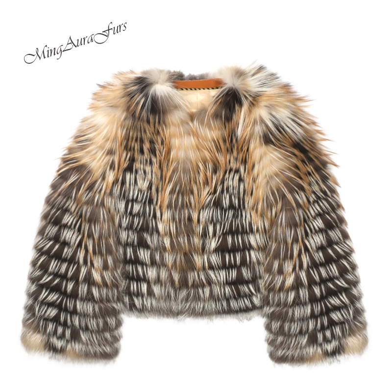 The Gold Cross Fox Fur Coat G0030