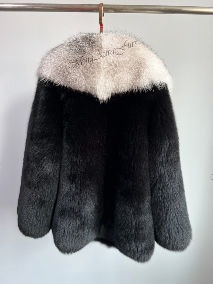 Mixed Fox Fur Coat For Women G0027