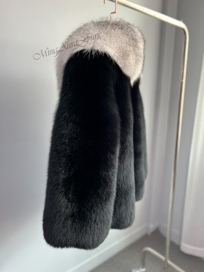 Mixed Fox Fur Coat For Women G0027