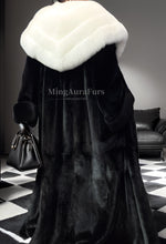 Detail of mink fur craftsmanship – sleeve and hem finish